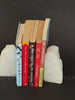 White Quartz Bookends Pair