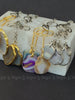 Silver Shapeless Agate Keychains