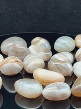 NaturalBotswana Agate tumbled crystals by Braun Homes √ê polished healing stones for meditation, Reiki, chakra balancing, anxiety relief, and spiritual energy protection in deep purple hues