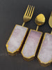 Rose Quartz Cake Server
