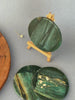 Green Mica Round Coasters