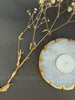 Golden Outline White Quartz Tealight