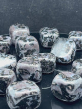 NaturalIndigo Gabroo tumbled crystals by Braun Homes √ê polished healing stones for meditation, Reiki, chakra balancing, anxiety relief, and spiritual energy protection in deep purple hues