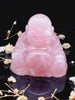 Rose Quartz Laughing Buddha  Medium