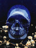 Blue Goldstone Skull