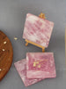 Rose Quartz Square Coasters