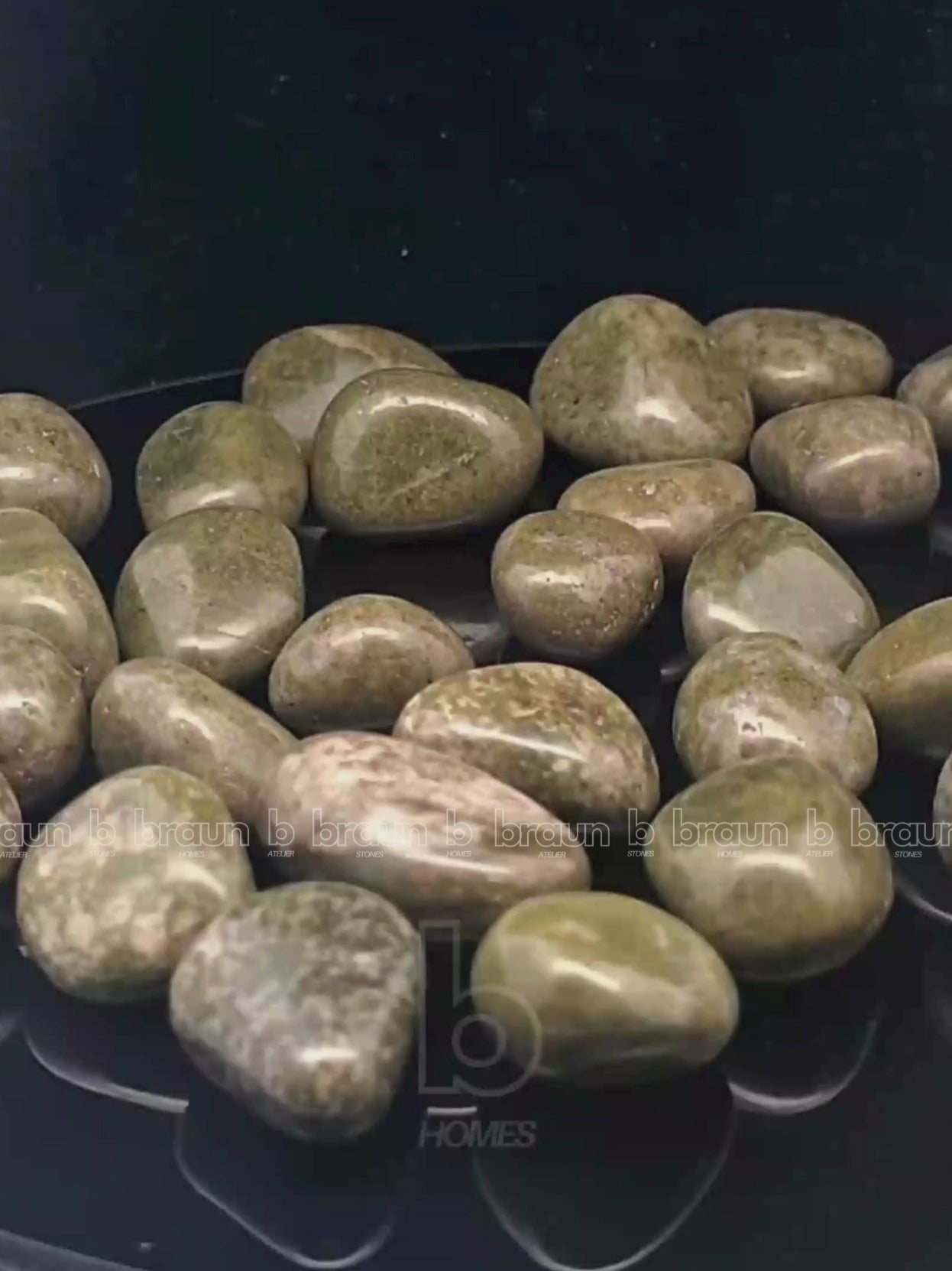 NaturalVasonite tumbled crystals by Braun Homes √ê polished healing stones for meditation, Reiki, chakra balancing, anxiety relief, and spiritual energy protection in deep purple hues