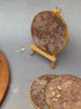 Golden Agate Round Coasters