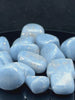 NaturalBlue Lace Agate tumbled crystals by Braun Homes √ê polished healing stones for meditation, Reiki, chakra balancing, anxiety relief, and spiritual energy protection in deep purple hues