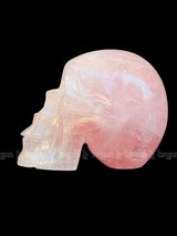 Rose quartz Skull Sculpture 