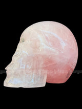 Rose quartz Skull Sculpture 