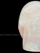 Rose quartz Skull Sculpture 