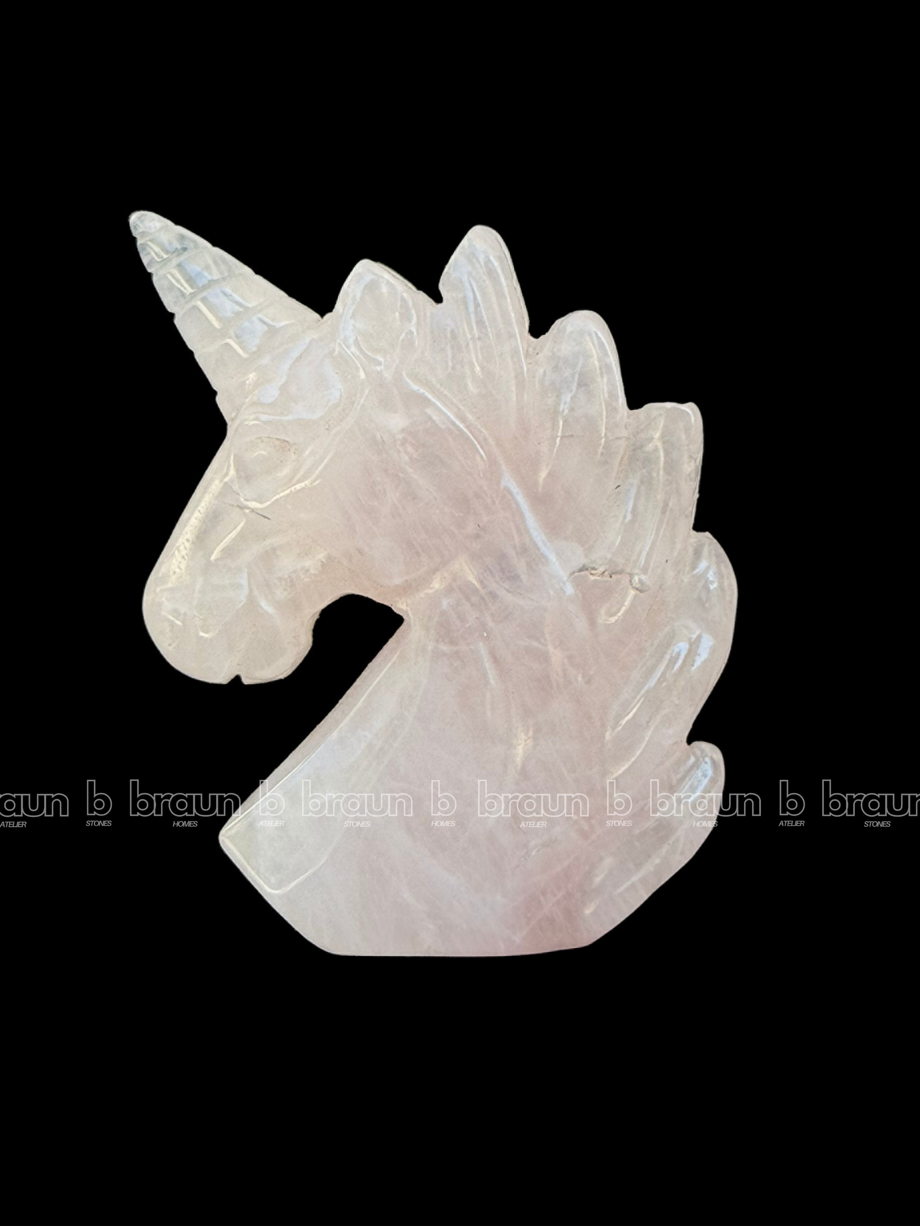 Rose Quartz Unicorn Medium thumbnail 2