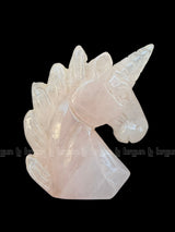 Rose quartz Unicorn Sculpture 
