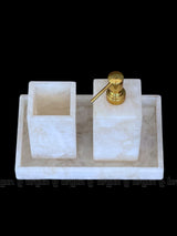White Quartz Toothbrush holder